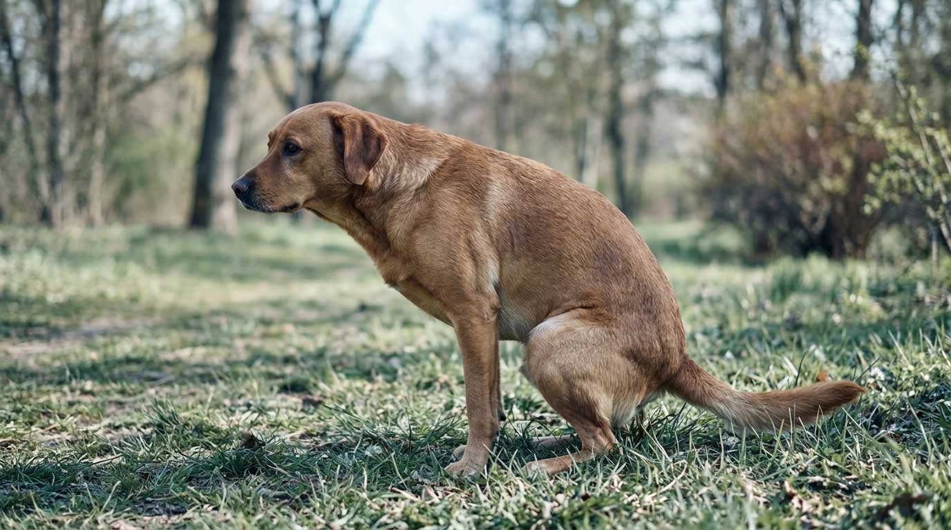 Dog urine sample showing blood on white paper towel for owner examination