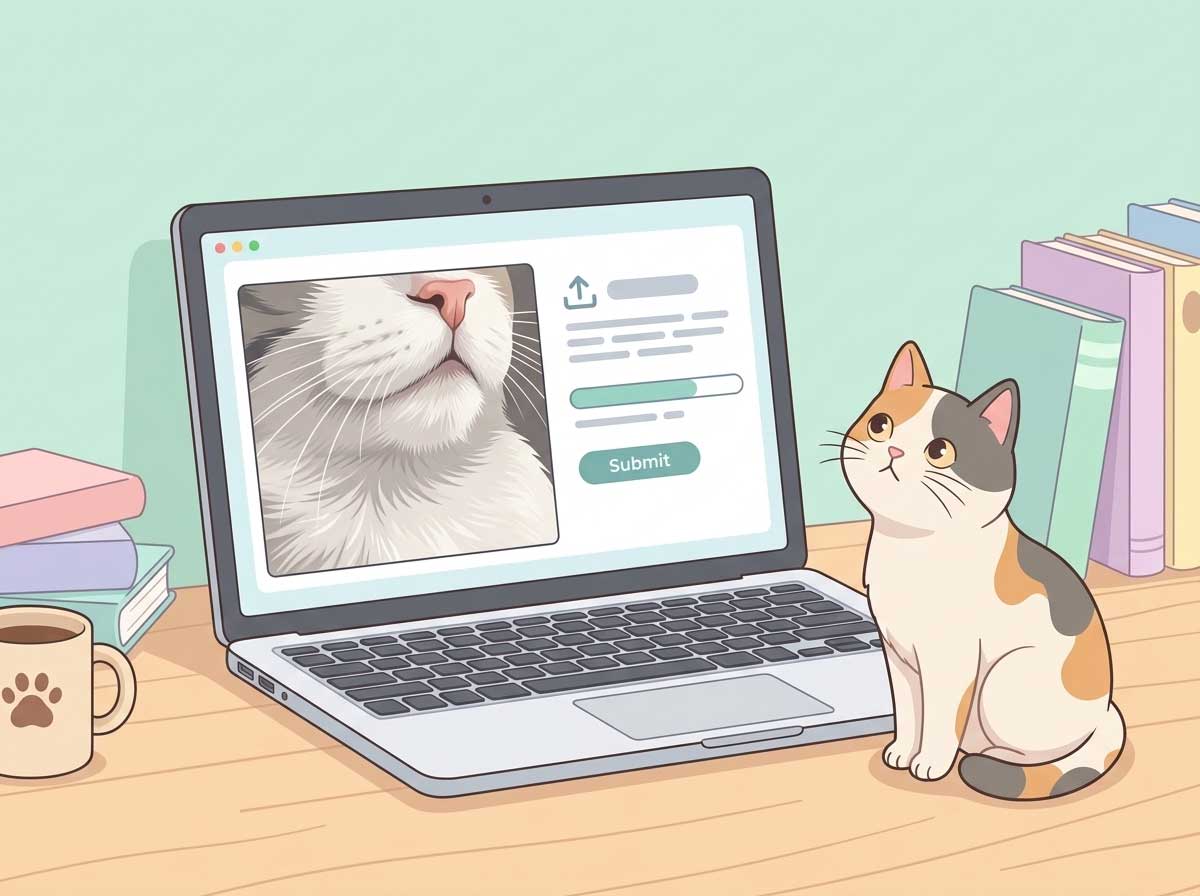 Upload a photo of your cat's chin to Yipara for AI acne analysis