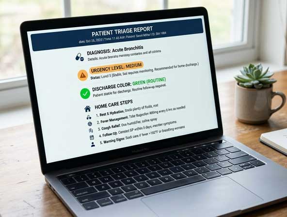 Detailed AI health report for dog eye discharge color analysis