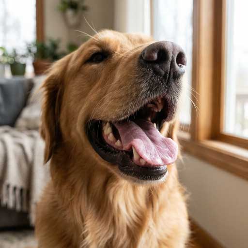 Good example: well-lit photo of dog gums in natural daylight showing true color