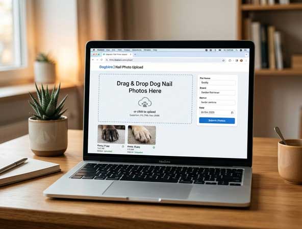 Upload a photo of your dog's broken nail to Yipara for AI triage