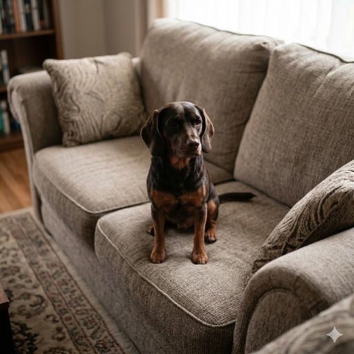 Bad example: pet photo taken too far away