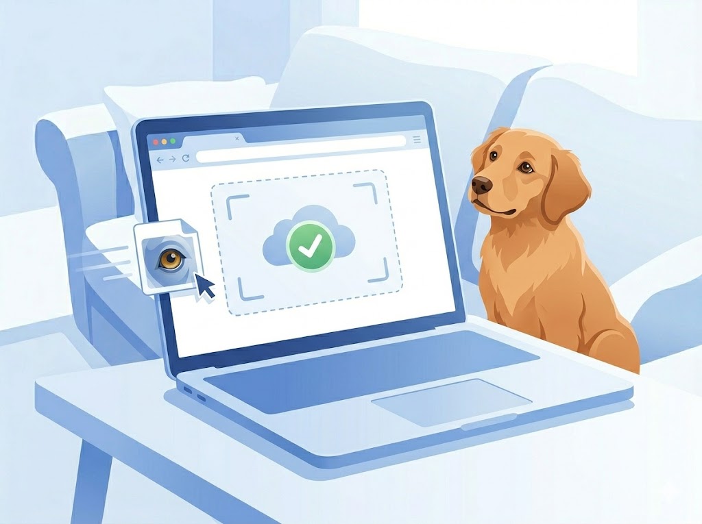 Upload a pet eye photo to Yipara for AI analysis