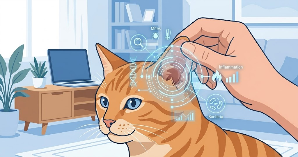 AI Cat Ear Photo Analysis Tool