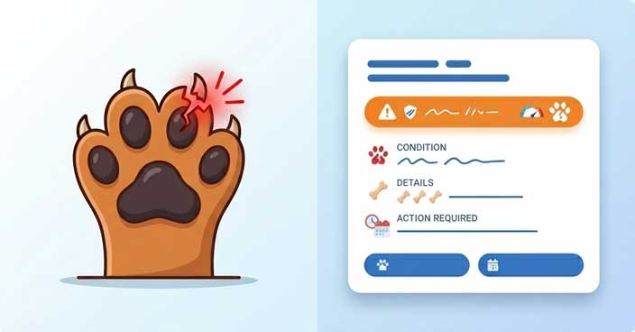 AI Dog Broken Nail Photo Analysis Tool